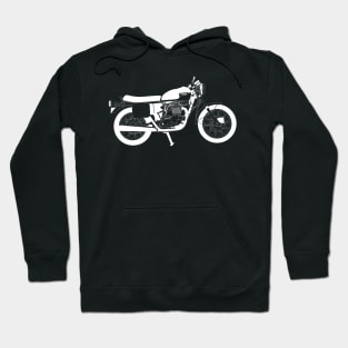 Triumph Bonneville White Outline Hoodie